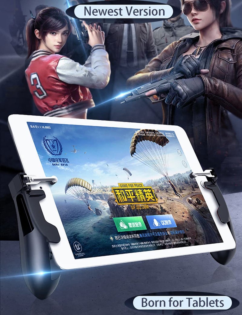 Ytuomzi وحدة تحكم الألعاب لجهاز iPad وحدة تحكم لعبة PUBG Mobile مفاتيح تشغيل الهاتف المحمول لوحدة تحكم الألعاب PUBG/Knives Out زر إطلاق النار L1R1 زر الهدف لوحة ألعاب لجهاز لوحي/أندرويد/iOS/iPhone - Image 2